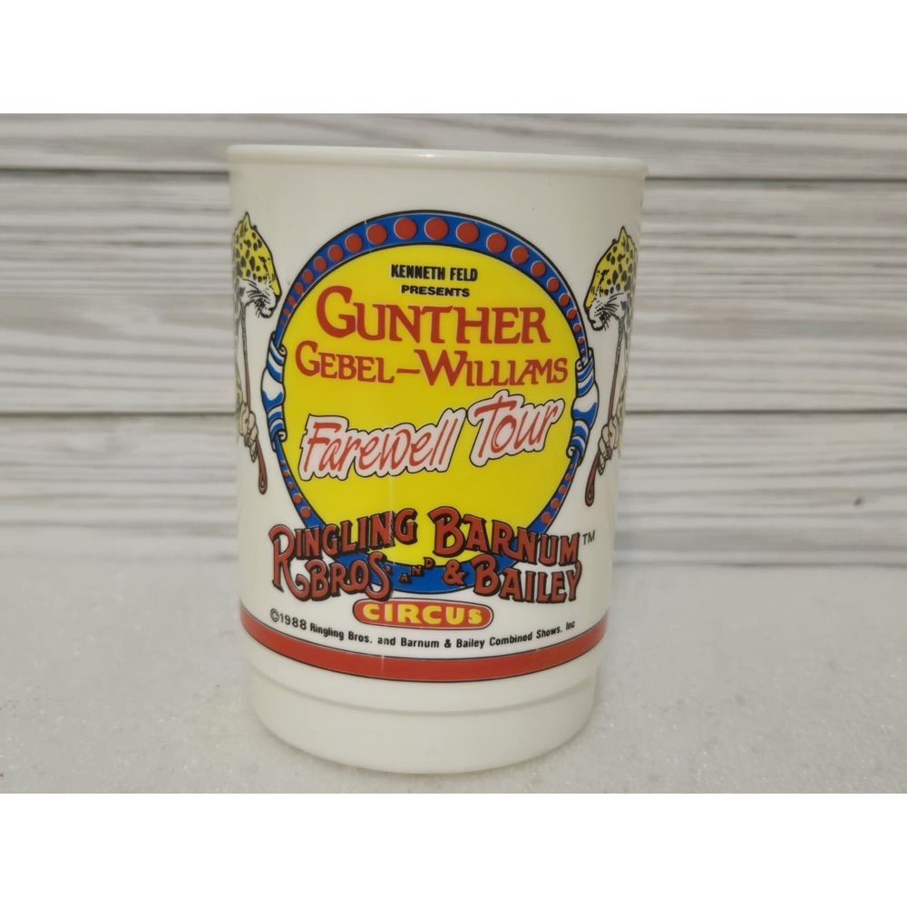 VINTAGE 1988 CIRCUS CUP FAREWELL TOUR RINGLING BARNUM BROS. & BAILEY CIRCUS